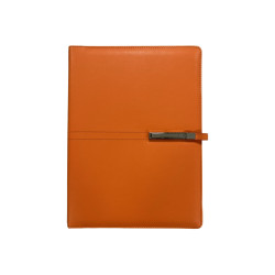 Тефтер А5 оранжев със закопчалка