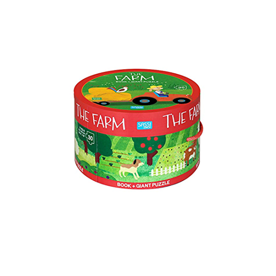 Пъзел Sassi с книжка 30 части The Farm