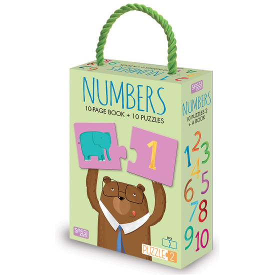 Пъзел Sassi с книжка Numbers