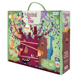 Пъзел Sassi с книжка The Animal Tree 60 части Пъзел Sassi с книжка The Animal Tree 60 части