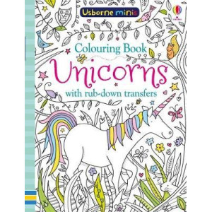 Colouring Book Unicorns with Rub Downs