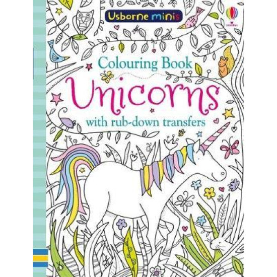 Colouring Book Unicorns with Rub Downs