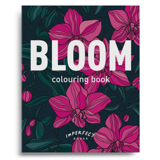 Книга за оцветяване BLOOM с 15 флорални илюстрации