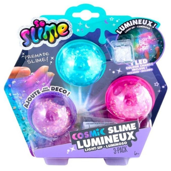 Комплект светещ космически слайм Canal Toys - 3 цвята | Игри и играчки
