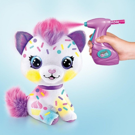 Творчески комплект Canal Toys Airbrush plush - Плюшена играчка за оцветяване, Коте | Игри и играчки