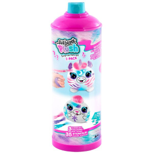 Творчески комплект Canal Toys Airbrush plush - Мини плюшена играчка за оцветяване, 2 броя, асортимент