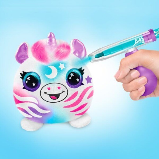 Творчески комплект Canal Toys Airbrush plush - Мини плюшена играчка за оцветяване, 2 броя, асортимент