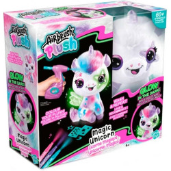 Творчески комплект Canal Toys Airbrush plush - Плюшена играчка за оцветяване, Светещ еднорог