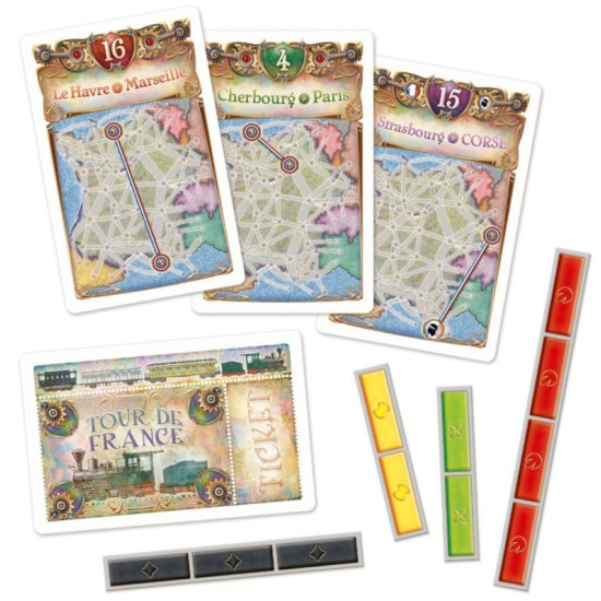 Разширение за настолна игра Ticket to Ride - France & Old West