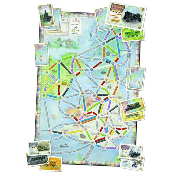 Разширение за настолна игра Ticket to Ride: United Kingdom & Pennsylvania