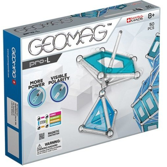 Магнитен конструктор Geomag - Pro-L Panels, 50 части | Игри и играчки