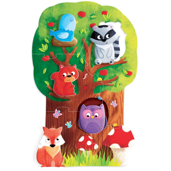 Образователен пъзел Headu Montessori - Моят първи пъзел, В гората | Headu