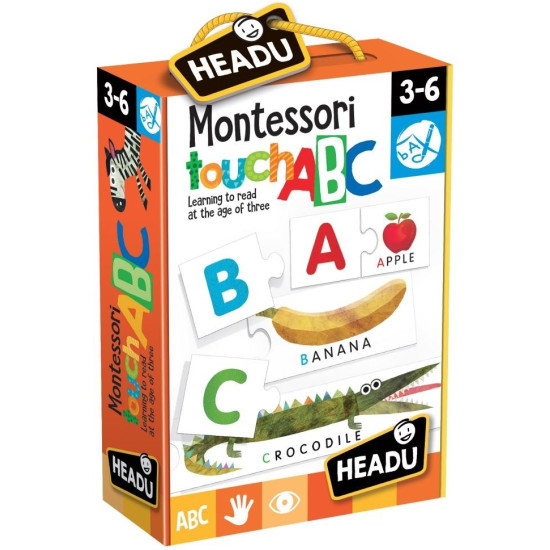 Образователна игра Headu Montessori - Докосни и разпознай буква | Headu