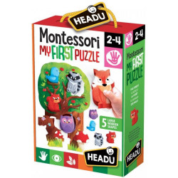 Образователен пъзел Headu Montessori - Моят първи пъзел, В гората Образователен пъзел Headu Montessori - Моят първи пъзел, В гората