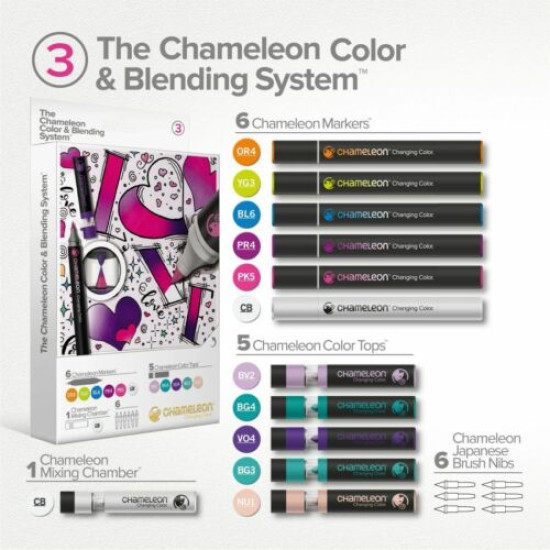 Комплект маркери Chameleon Colour & Blending System #3 | Изкуство и художествени материали