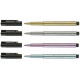 Комплект маркери Faber-Castell Pitt Artist, 4 бр., металик | Ученически пособия