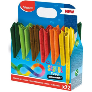 Цветни моливи Maped Color' Peps Infinity, 72 бр.