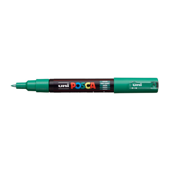 Маркер акрилен Posca PC - 1M 0.7 mm Green | Изкуство и художествени материали