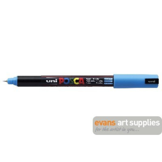 Маркер акрилен Posca PC - 1MR Extra Fine Light Blue | Изкуство и художествени материали