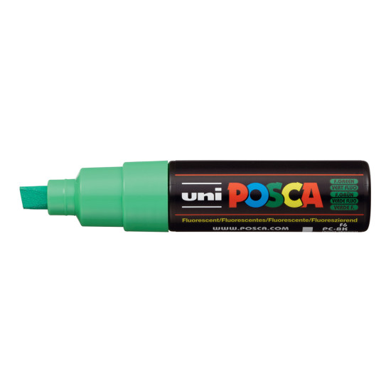 Маркер акрилен Posca PC -8K 8 mm Fluo Green | Изкуство и художествени материали