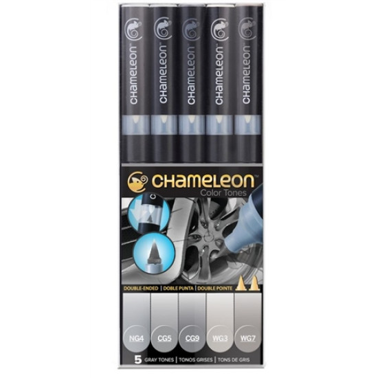 Маркери Chameleon Gray Tones комплект от 5 броя | Изкуство и художествени материали