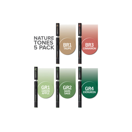 Маркери Chameleon Nature Tones комплект от 5 броя | Изкуство и художествени материали