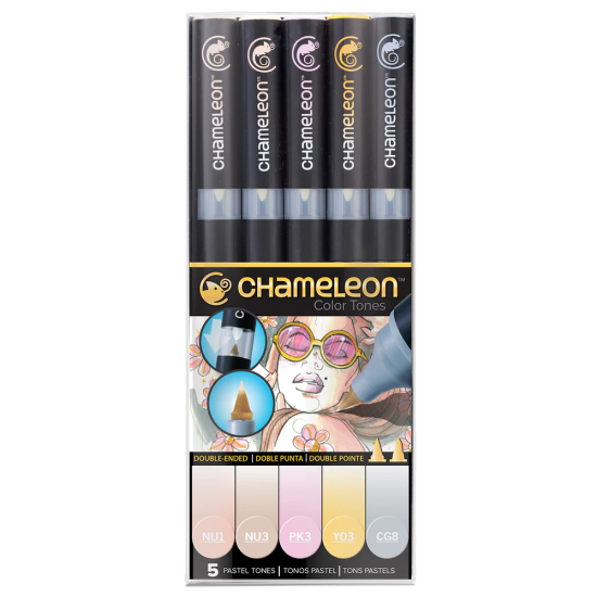 Маркери Chameleon Pastel Tones комплект от 5 броя | Изкуство и художествени материали