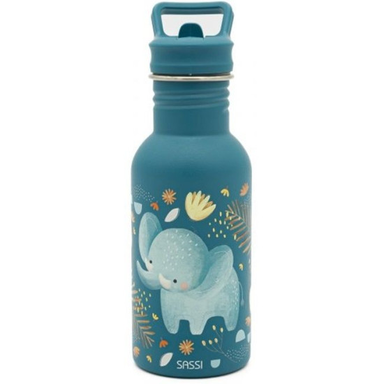 Бутилка за вода Sassi Chewy The Elephant - 500 ml | Кутии за храна и бутилки