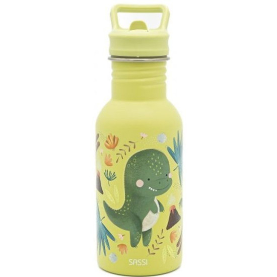 Бутилка за вода Sassi Cracky The Dinosaur - 500 ml | Кутии за храна и бутилки