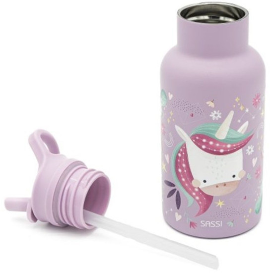 Бутилка за вода Sassi Sparkly The Unicorn - 500 ml | Кутии за храна и бутилки
