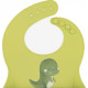 Силиконов лигавник Sassi - Cracky The Dinosaur, зелен | Аксесоари за хранене