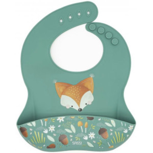 Силиконов лигавник Sassi - Crunchy The Fox, зелен