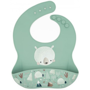 Силиконов лигавник Sassi - Munchy The Bear, зелен