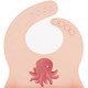 Силиконов лигавник Sassi - Slurpy The Octopus, розов | Аксесоари за хранене