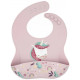 Силиконов лигавник Sassi - Sparkly The Unicorn, розов | Аксесоари за хранене