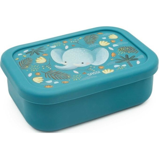 Силиконова кутия за храна Sassi Chewy The Elephant - 700 ml | Кутии за храна и бутилки