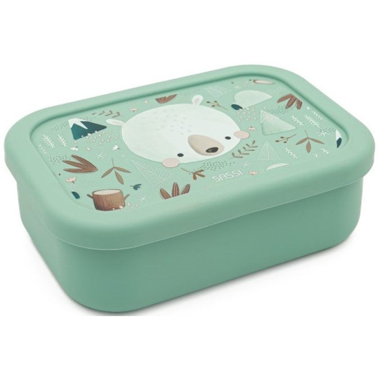 Силиконова кутия за храна Sassi Munchy The Bear - 700 ml | Кутии за храна и бутилки