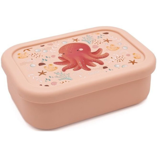 Силиконова кутия за храна Sassi Slurpy The Octopus - 700 ml | Кутии за храна и бутилки