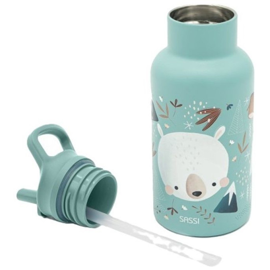 Термо бутилка за вода Sassi Munchy The Bear - 350 ml | Кутии за храна и бутилки