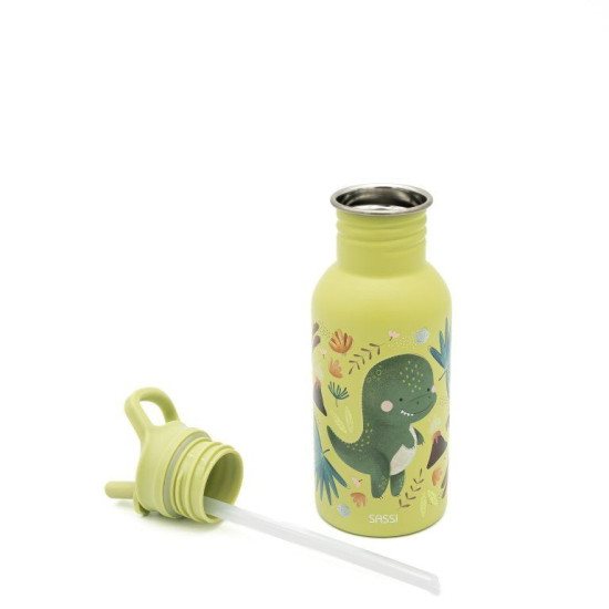 Бутилка за вода Sassi Cracky The Dinosaur - 500 ml