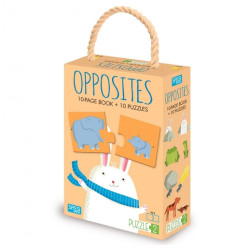 Пъзел Sassi с книжка Opposites Пъзел Sassi с книжка Opposites