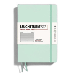 Тефтер Leuchtturm1917 Natural Colors - A5, светлозелен, линиран, твърди корици
