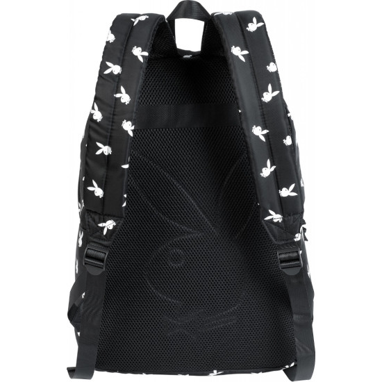 Ученическа раница Playboy Bunny Pattern (черна) | Unkeeper