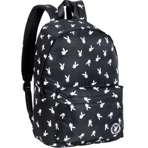 Ученическа раница Playboy Bunny Pattern (черна)