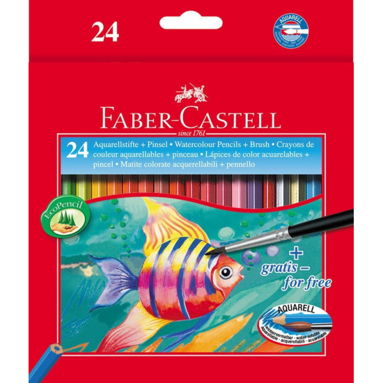 Моливи акварелни 24 цвята Faber Castell