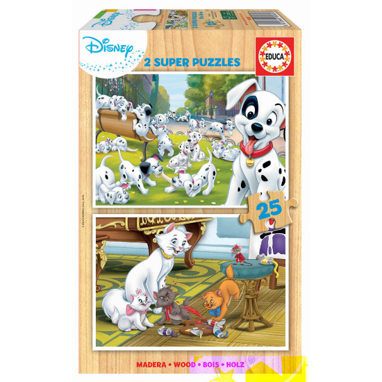 2X25 DISNEY ANIMALS DALMATIANS+ARISTOCATS