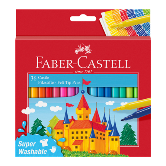 Флумастери Faber-Castell - 36 цвята 