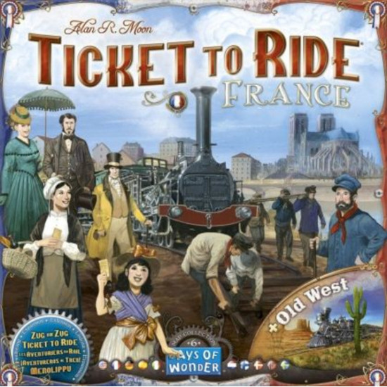 Разширение за настолна игра Ticket to Ride - France & Old West