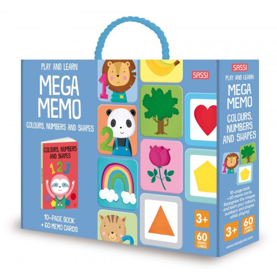 Игра Sassi Mega Memo - colours, numbers and shapes