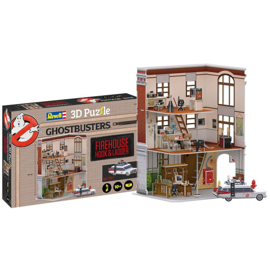 3D Пъзел Revell от 158 части - Пожарна станция, Ловци на духове | REVELL